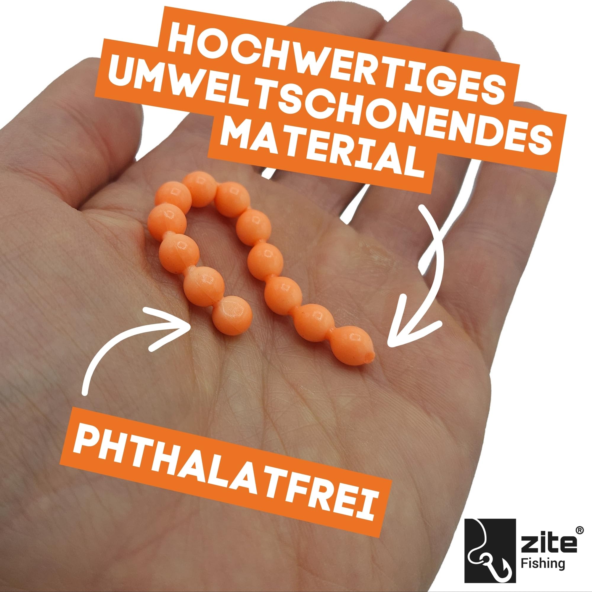 Zite Fishing Bubbly Beads Allround Mix 5 x 12 pezzi – imitazioni di salmone – rimozione uova di trota senza ftalati – Esca in gomma attiva UV – formaggio