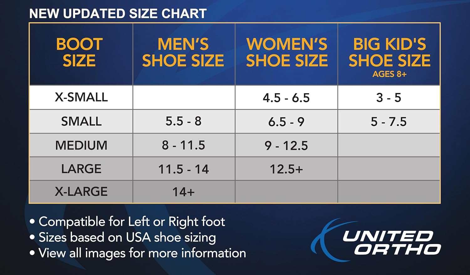 United Ortho Cam Walker Fracture Boot, Medium, Black Black Medium