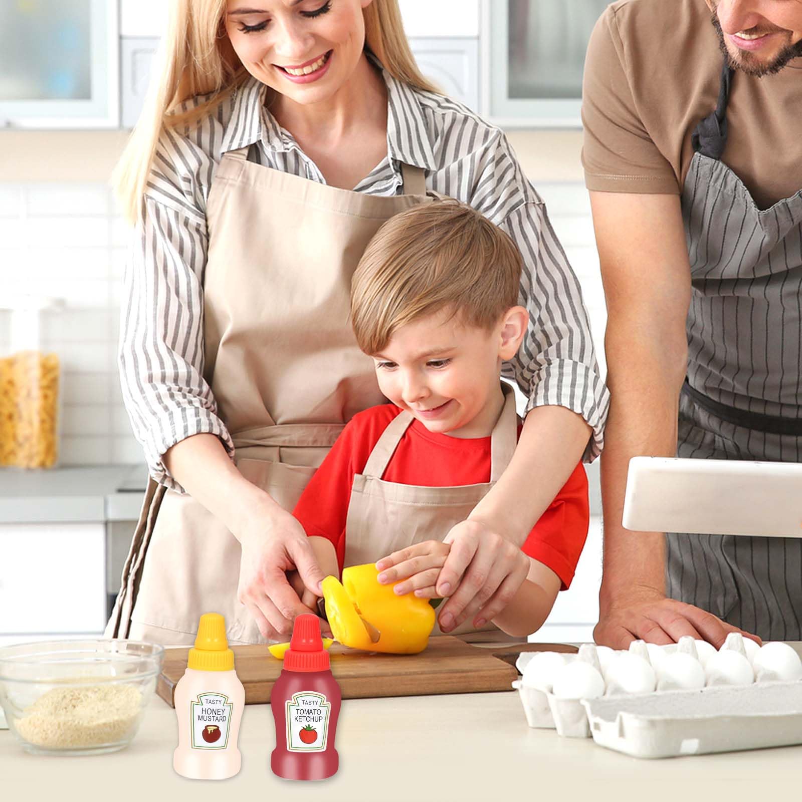 Bottigliette Salsa 25ml - 6 Pezzi Portatili Per Condimenti