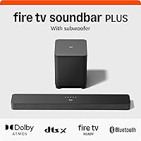 Amazon Fire TV Soundbar Plus with Subwoofer: 3.1ch Dolby Atmos, DTS:X, Crystal Clear Dialogue & Immersive Bass