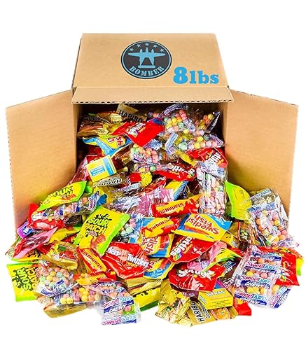 Miniatura 4 de Bomber Caramelos de frutas surtidos a granel de 8 libras. Envueltos individualmente. Envueltos individualmente en una caja de 8 libras. Caramelos de