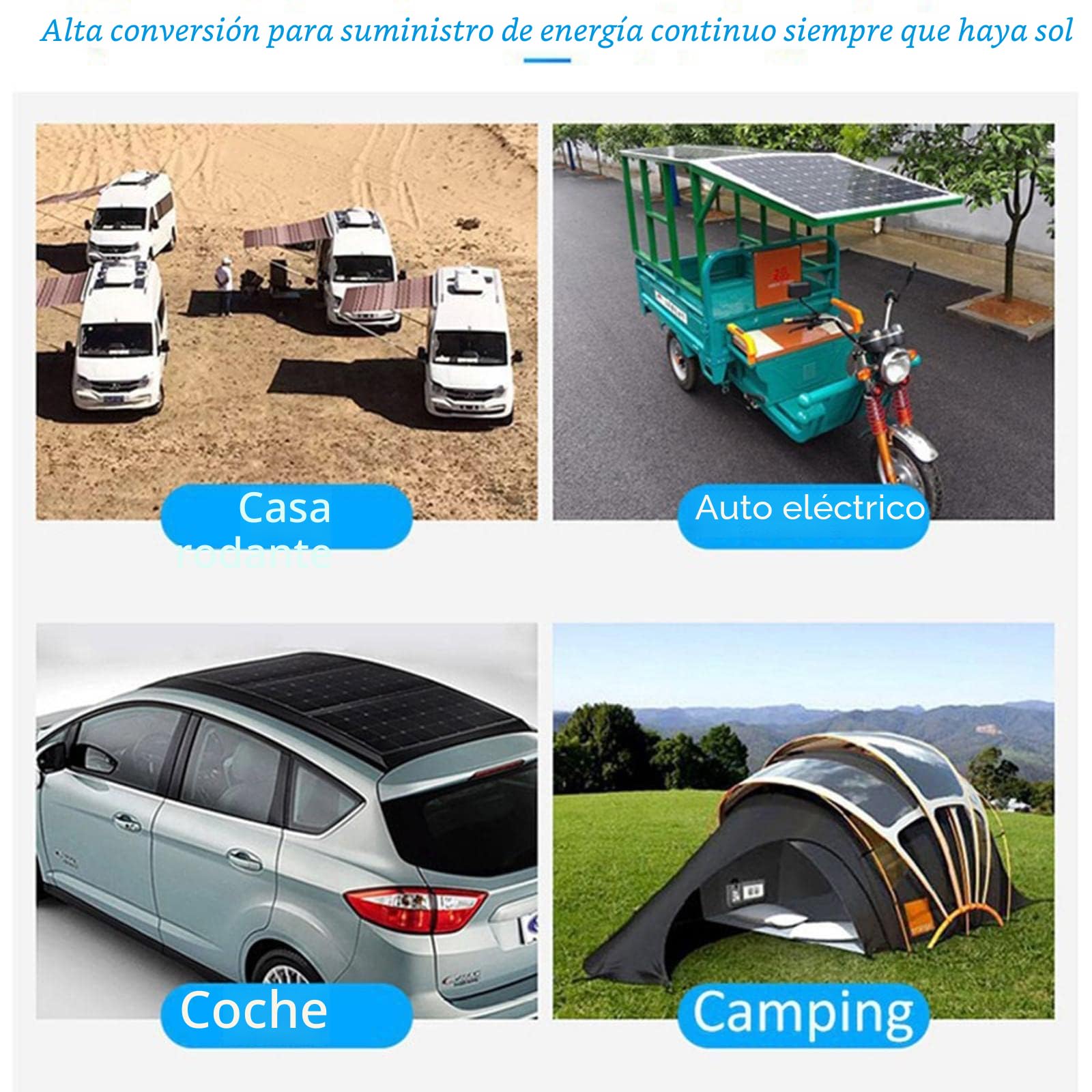 Kit de paneles solares con batería e inversor – Sistema completo de energía fuera de la red para casa, caravana, lancha, granja y cobertizo | Expandible de enchufe y uso de onda sinusoidal pura
