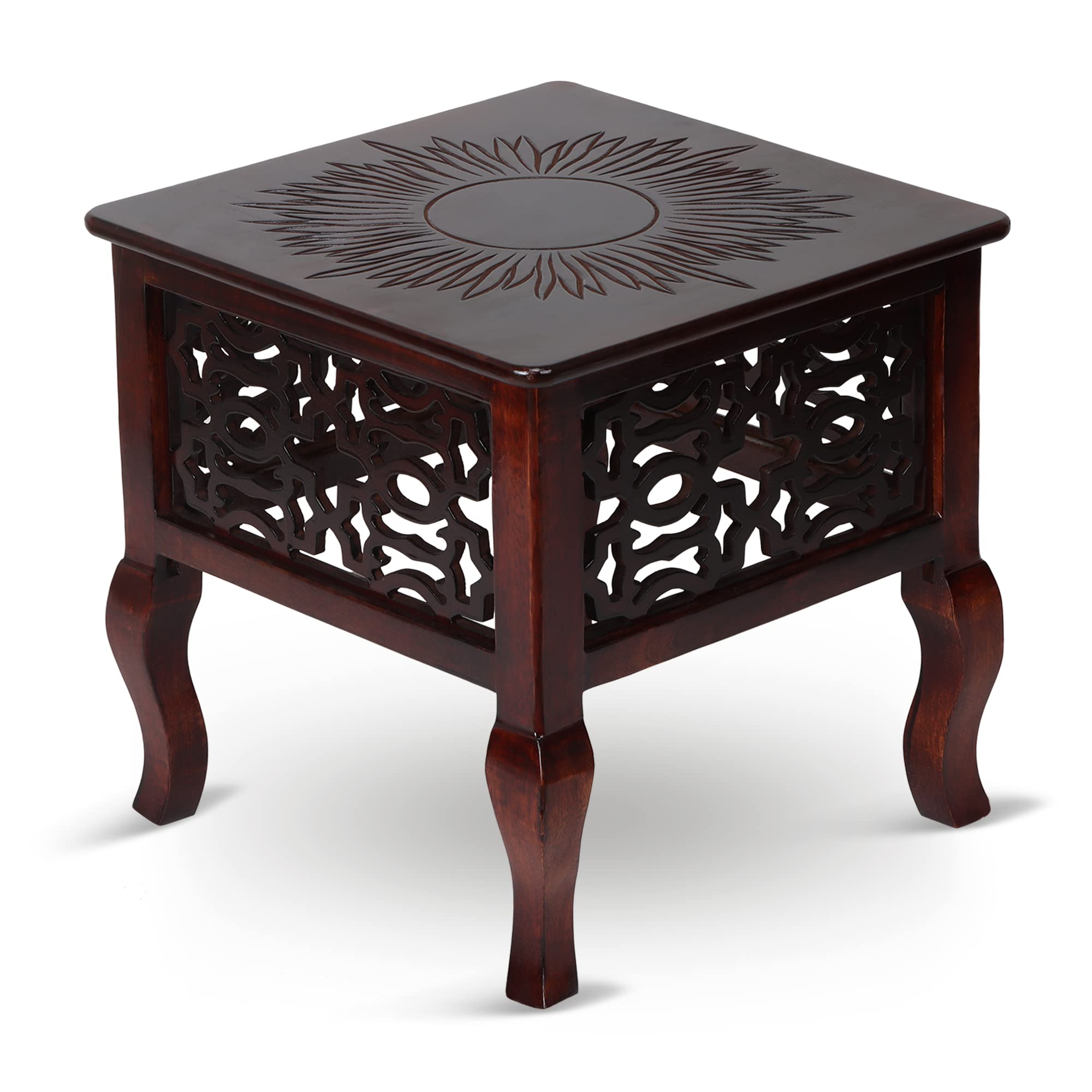 Vudy Exclusively Designed Wooden End Table | Coffee Table | Side Table |Small Wooden Table for Living Room & Bedroom Home Decor Small Furniture - Walnut (B0BC21NMVK) Amazon Price History, Amazon Price Tracker