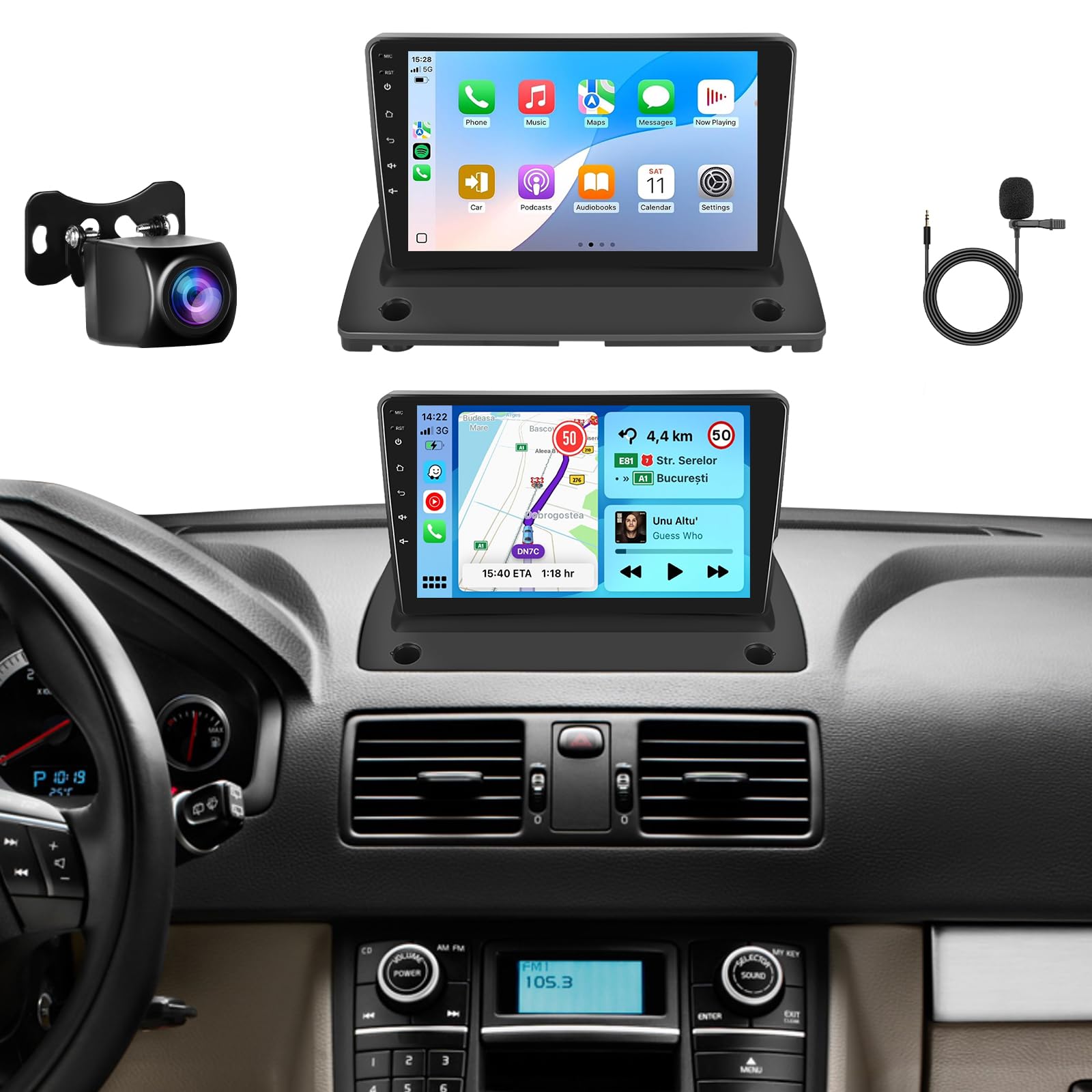 8Core 6GB+128GB Android 13 Radio for Volvo XC90 2004-2014 Car Stereo with 9-Inch 1280x800 IPS Touchscreen,Wireless Carplay/Android Auto GPS DSP 46EQ