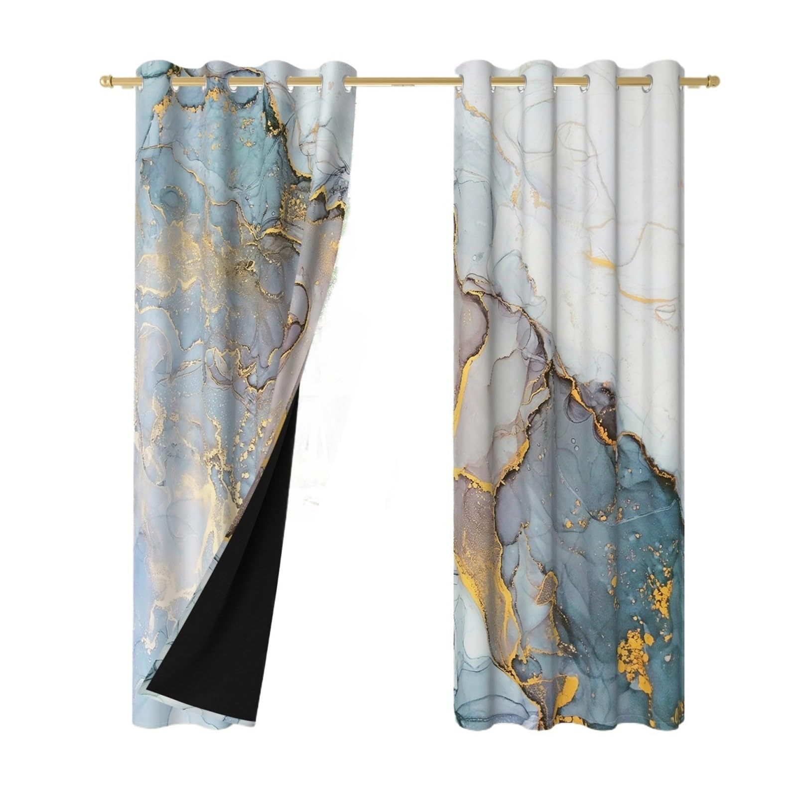 Rideaux de chambre marbre chic pour créer un cocon intime