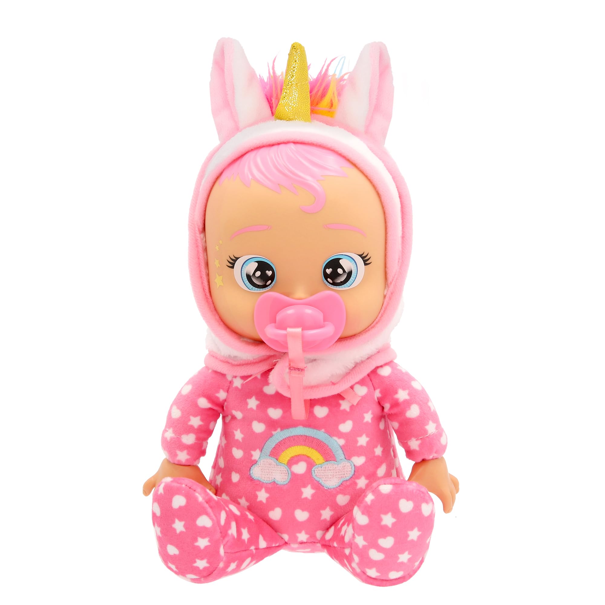 Crying Babies Tiny Cuddles Newborn Dreamy, Plush Baby Doll with Newborn Pajamas, Can Sit, Cry Tears of Truth, Toy Gift for Girls and Boys from 18 Months