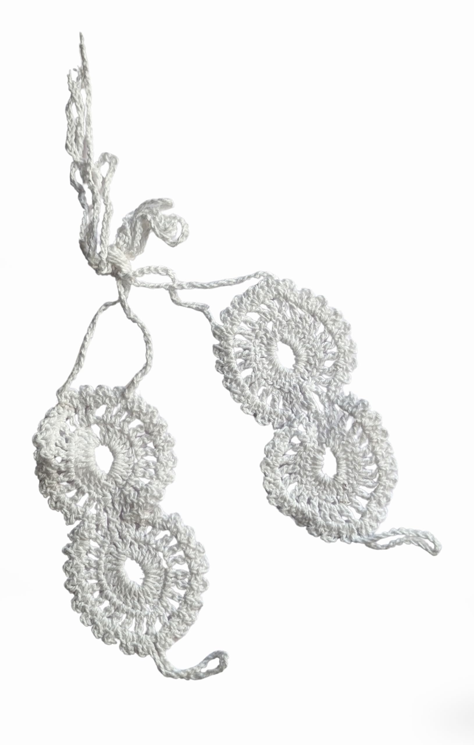 asma jewel house White Layered Wedding Bridal Anklet Crochet Barefoot Sandals Yoga Dance Lace Ring Foot Chain Beach Feet Jewelry for Women Girls (2PCS)-picture-30