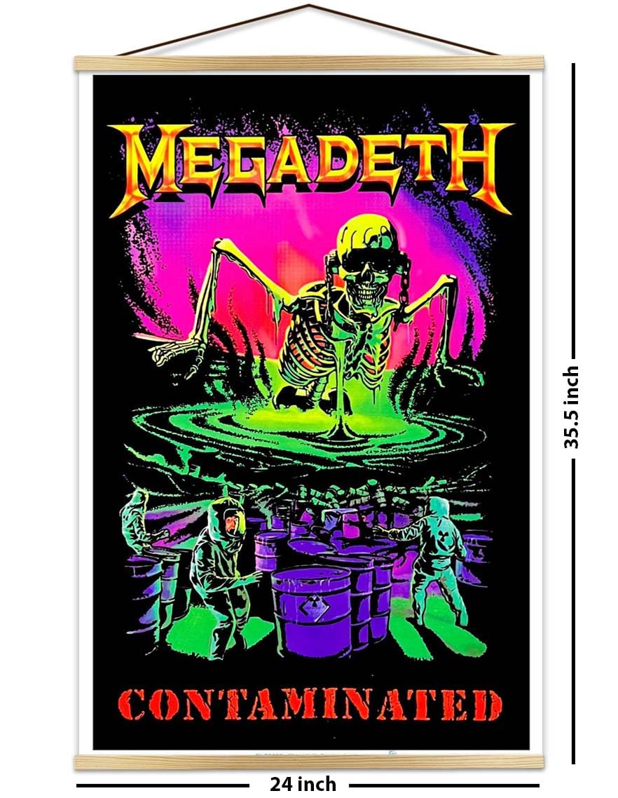 Amazon.com: Scorpio Posters Megadeth - Contamination - Flocked