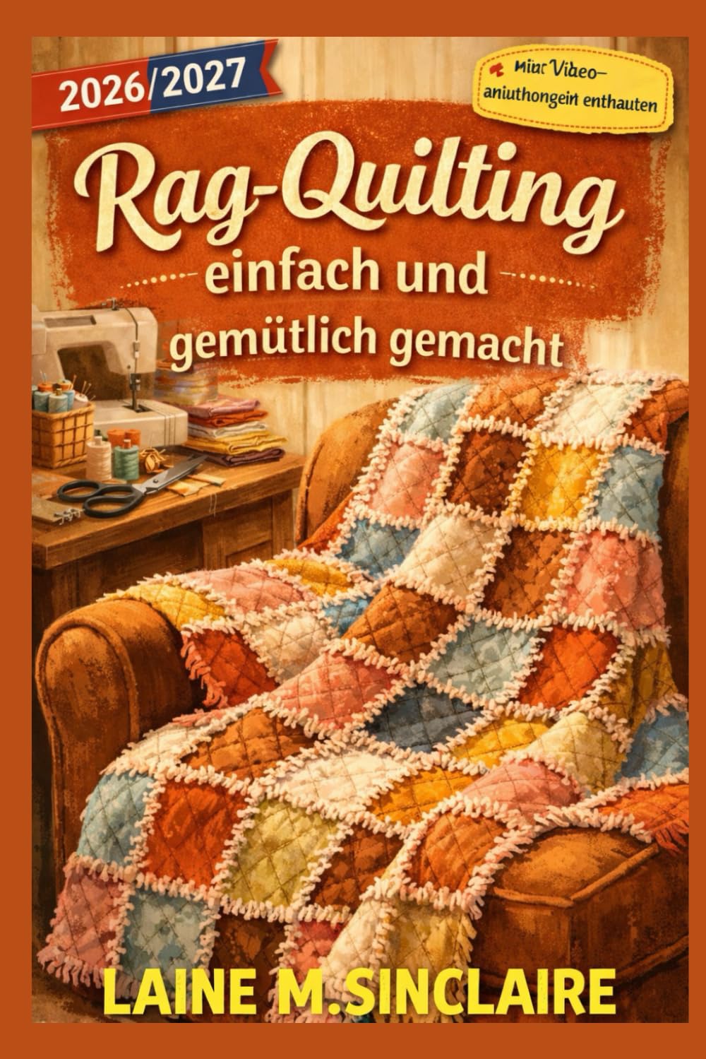 Rag-Quilting einfach und gemütlich gemacht: Wie man mit bewährten Techniken und einfachen Mustern wunderschöne Quilts mit fransigen Kanten für absolute Anfänger erstellt