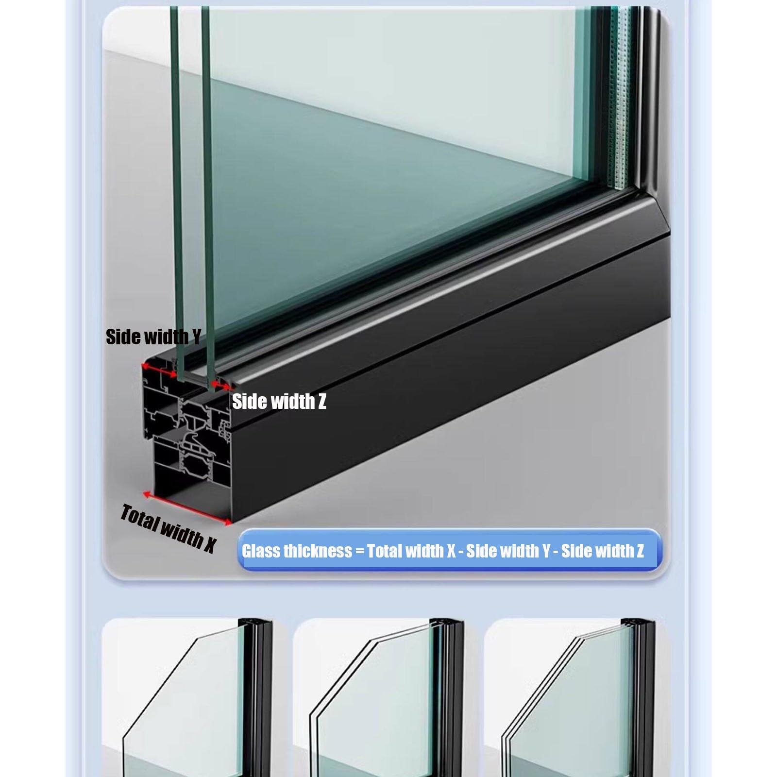 Limpiador de Ventanas magnético, Herramienta de Limpieza y raspado de Vidrio de Ventana de Doble Cara, Adecuado for Ventanas en Edificios de Gran Altura(15-26mm)
