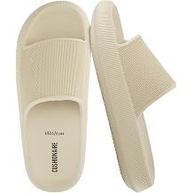 CUSHIONAIRE Feather EVA Mens Sandals Slip On Recovery Slides, Lightweight Water Shoes for Men