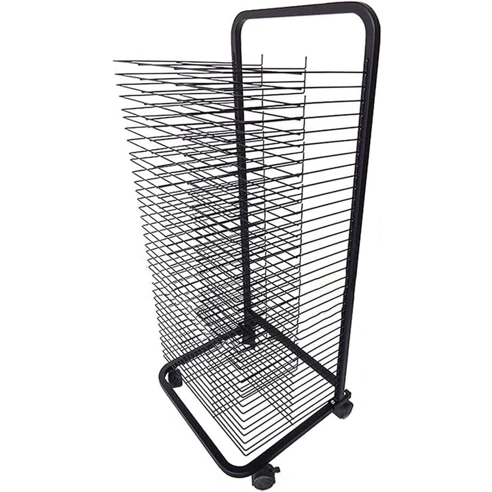 Aioneer 35 Removable Shelves Art Storage Rack, Mobile Paint Drying Rack, For Classroom, Art Canvas Storage Painting Drying Rack, Sturdy Metal