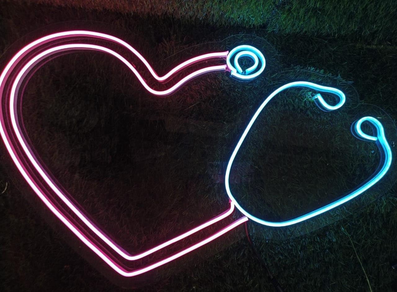 Doctor Love Neon Sign Light 18x18 inch | Wall Decor, Bedroom Neon Lights, Game Room Decor, Party & Bar Decor, Neon Wall Signs-image-39