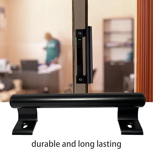 Miniatura 10 de KOXHERO Manija de puerta corredera de metal de 6.5 pulgadas de repuesto para puerta de granero - Paquete de 2 manijas blancas de aleación de