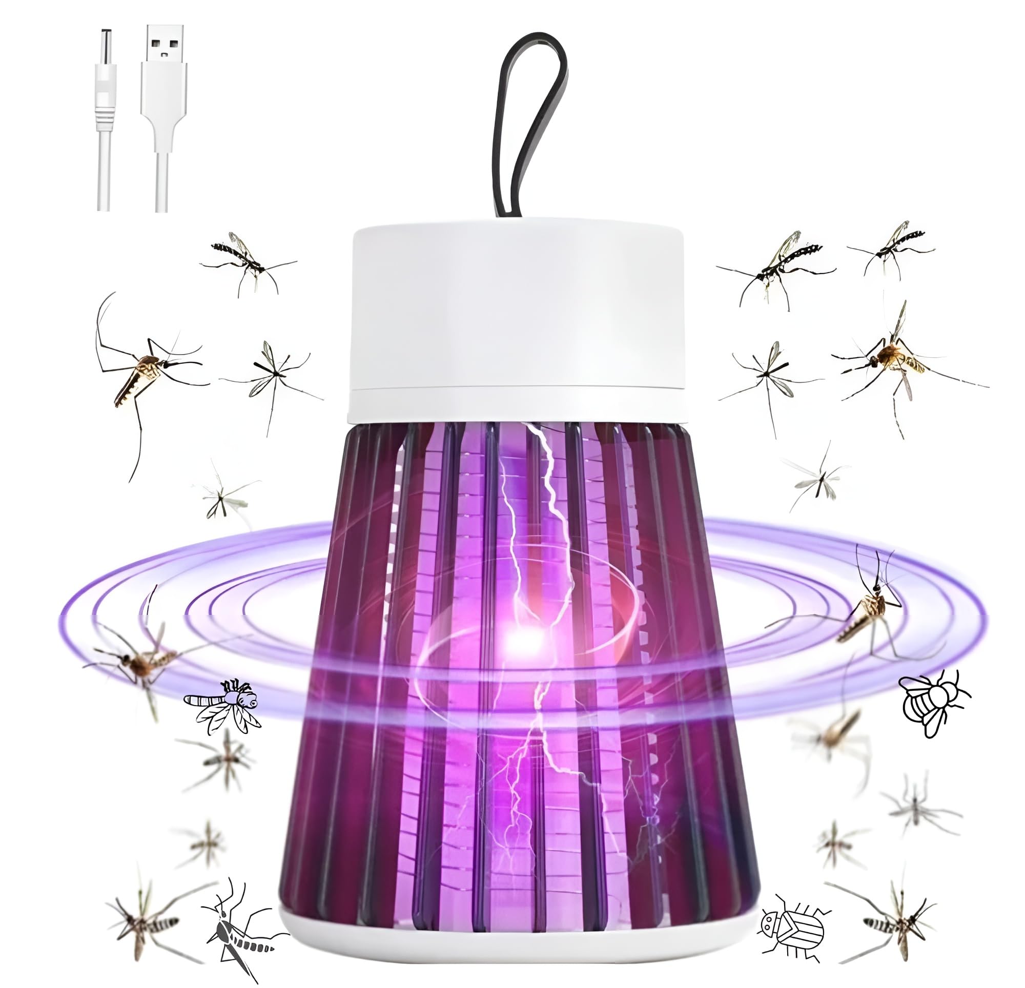 Ziytrack Mosquito & Insect Killing Lamp Bug Zapper Mosquito Killer Machine with USB Cable,Kills Mosquitoes, Flies,Fleas Kill Home & Office Use (PCS 1) (B0D32WR1GH) Amazon Price History, Amazon Price Tracker