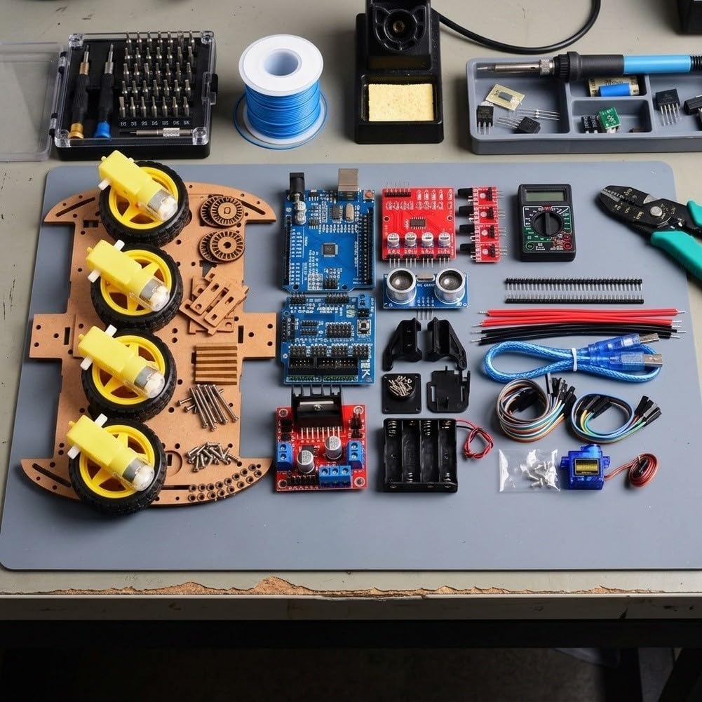 4-Rad Antrieb Roboter Plattform für STEM Lernen
