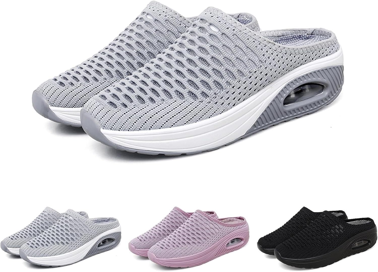 KIKIATA Hatmeo Women Orthopedic Slippers, Air Cushion Slip-On Diabetic Walking Shoes with Arch Support, Lightweight Breathable Sneakers Slippers Wide Toe Box Shoes for Women Indoor Outdoor(Grey,6 UK) KIKIATA Hatmeo Women Orthopedic Slippers, Air Cushion Slip-On Diabetic Walking Shoes with Arch Support, Lightweight Breathable Sneakers Slippers Wide Toe Box Shoes for Women Indoor Outdoor(Grey,6 UK)