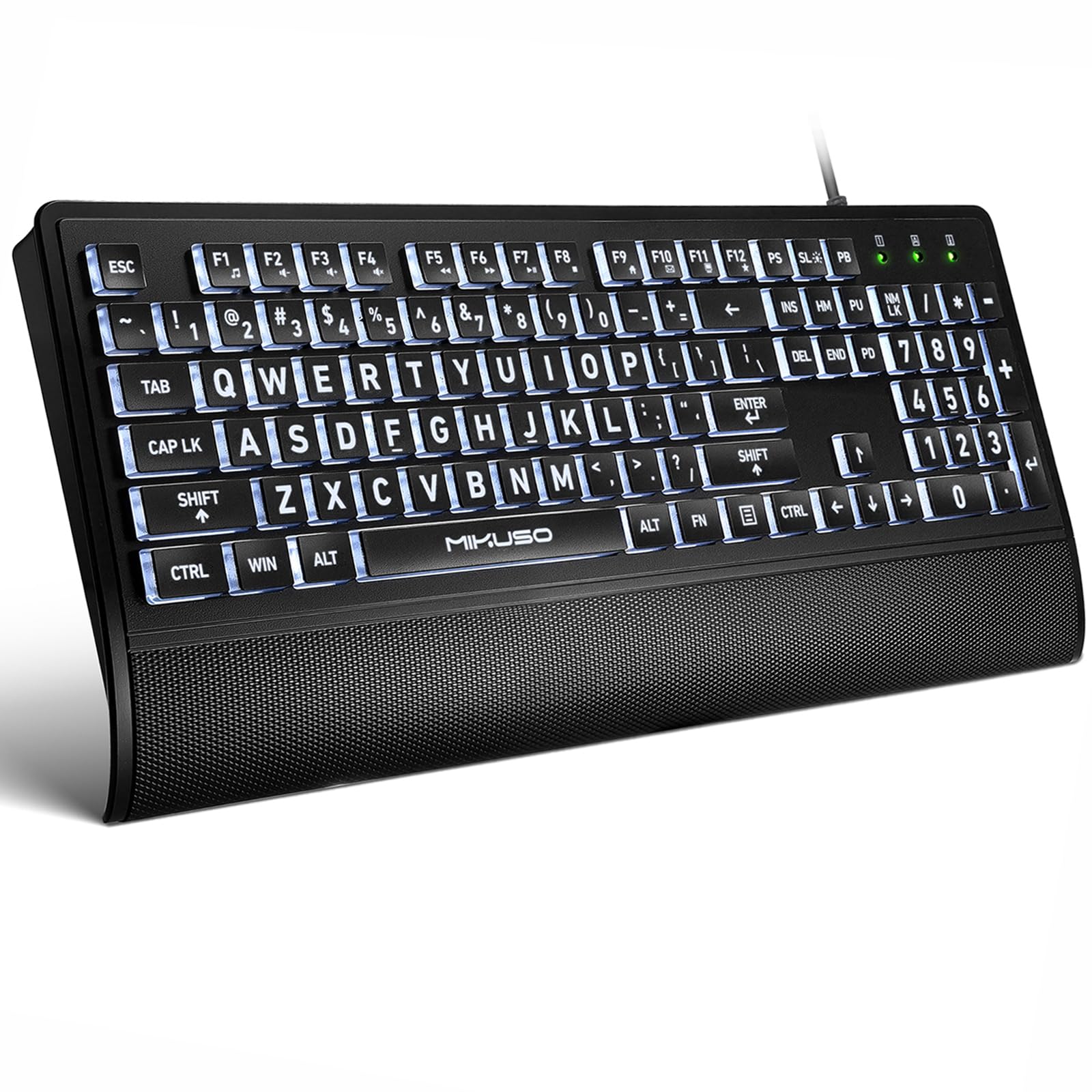Amazon.com: Large Print Keyboard for Seniors,Visually Impaired