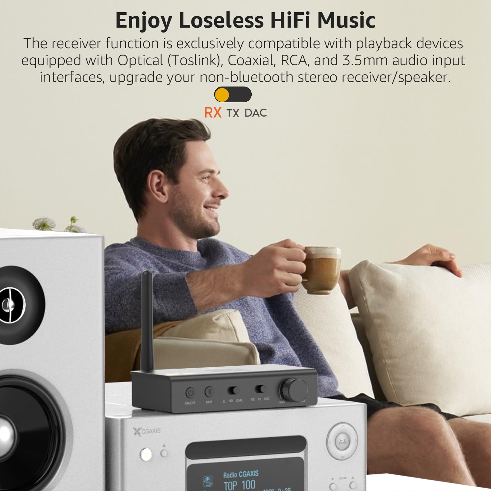 1Mii LDAC Bluetooth Transmitter and Receiver-DS700 : Amazon.in