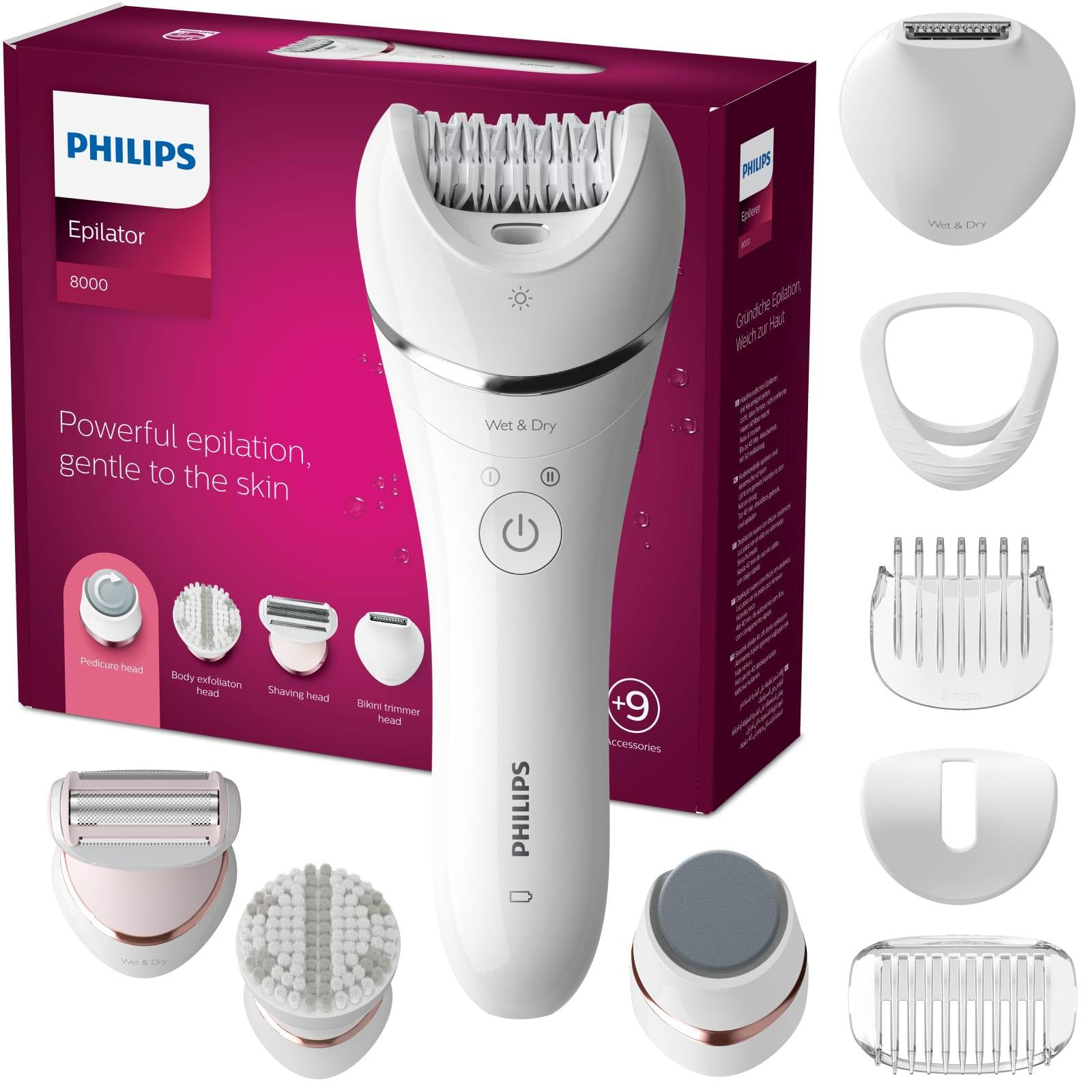 Philips Depiladora 8000: Piel Suave y Perfecta en Casa