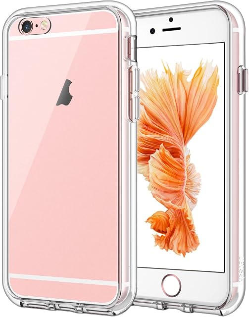 JETech Case for iPhone 6 and iPhone 6s, Non-Yellowing Shockproof Phone Bumper Cover, Anti-Scratch Clear Back (Clear)
