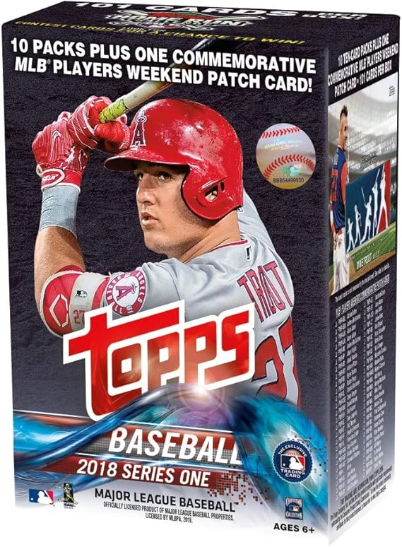 Topps 2018 Baseball Cards Series 1 Baseball Mass Value Box