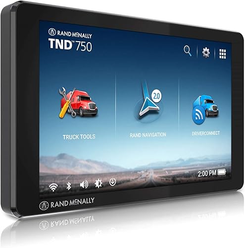 Rand McNally TND 750 Navegador GPS para camiones de 7 pulgadas con las mejores rutas de camiones personalizadas de la industria, Rand Navigation