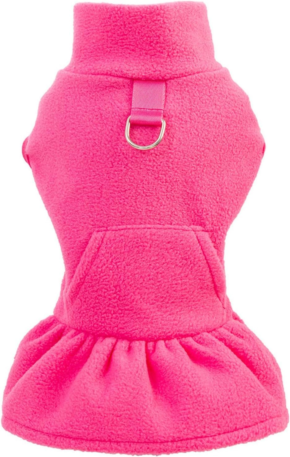 BT Bear Pet Warm Coat Sweatshirt,Cute Dog Warm Fleece Dress Clothes With D-Ring Puppy Sweater Dog Winter Coat for Puppy Small Dogs,Pink M - Image 2