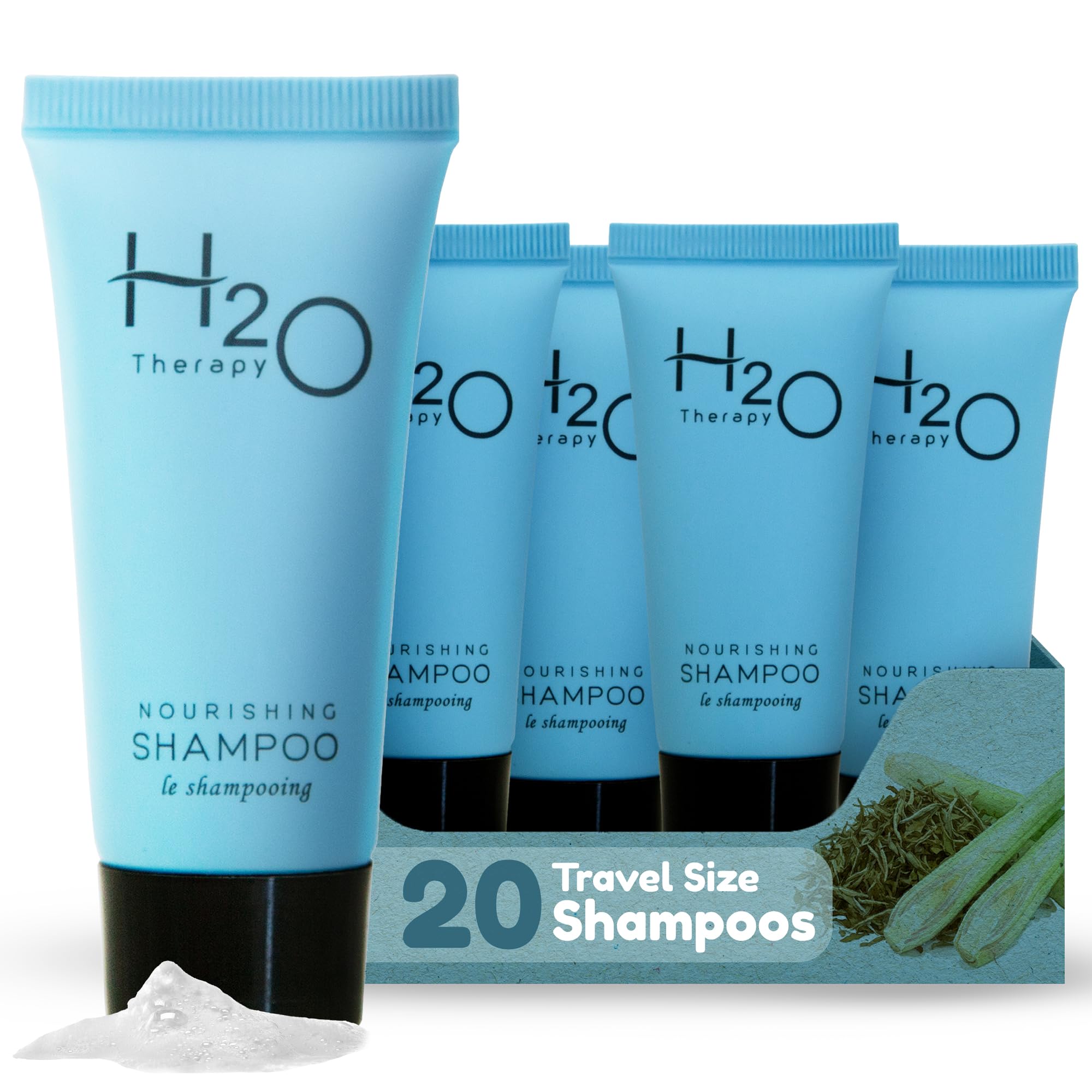 room shampoo本体&備品類 Amazon.com : H2O Therapy Travel Size Hotel Shampoo 20 Count 0.85