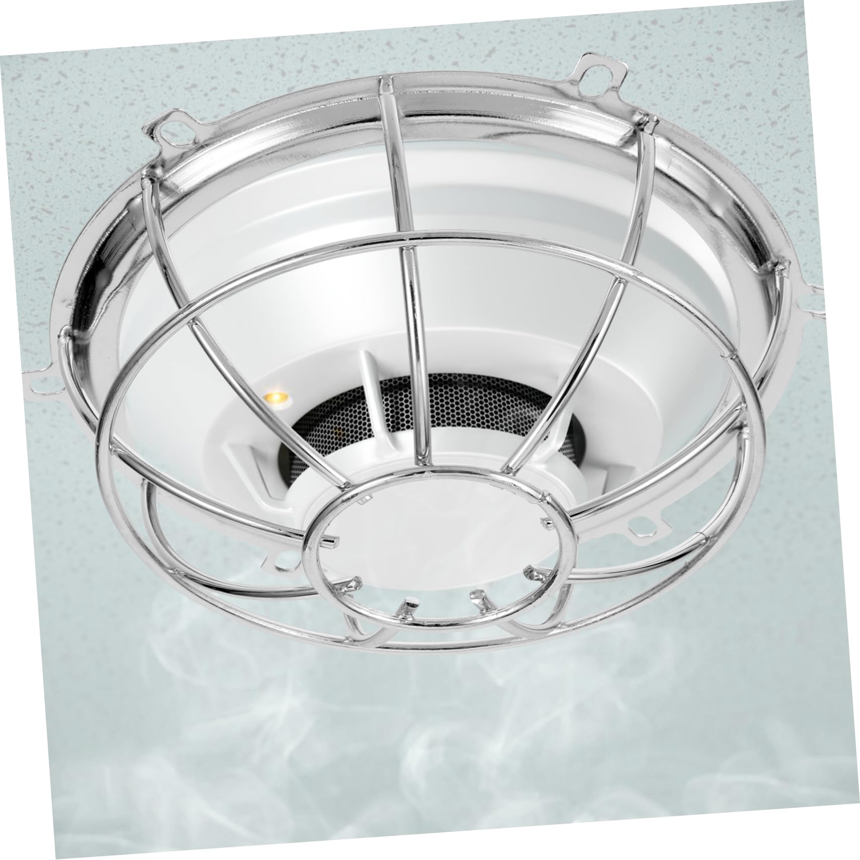 ULTECHNOVO Cubierta Protectora para Detector De Humo De Seguridad contra Incendios Protector De Metal Resistente Impactos Fácil De Instalar Protección De Alarma Hogar