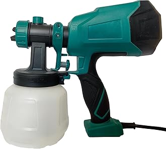 Paint Sprayer, 700W HVLP High Power Electric Spray Paint Gun with Adjustable Spray Width Knob, 40 Fl Oz Container, 4 Nozzles & 3 Patterns, Easy to Clean, for Furniture, House, Fence, Walls, Etc.