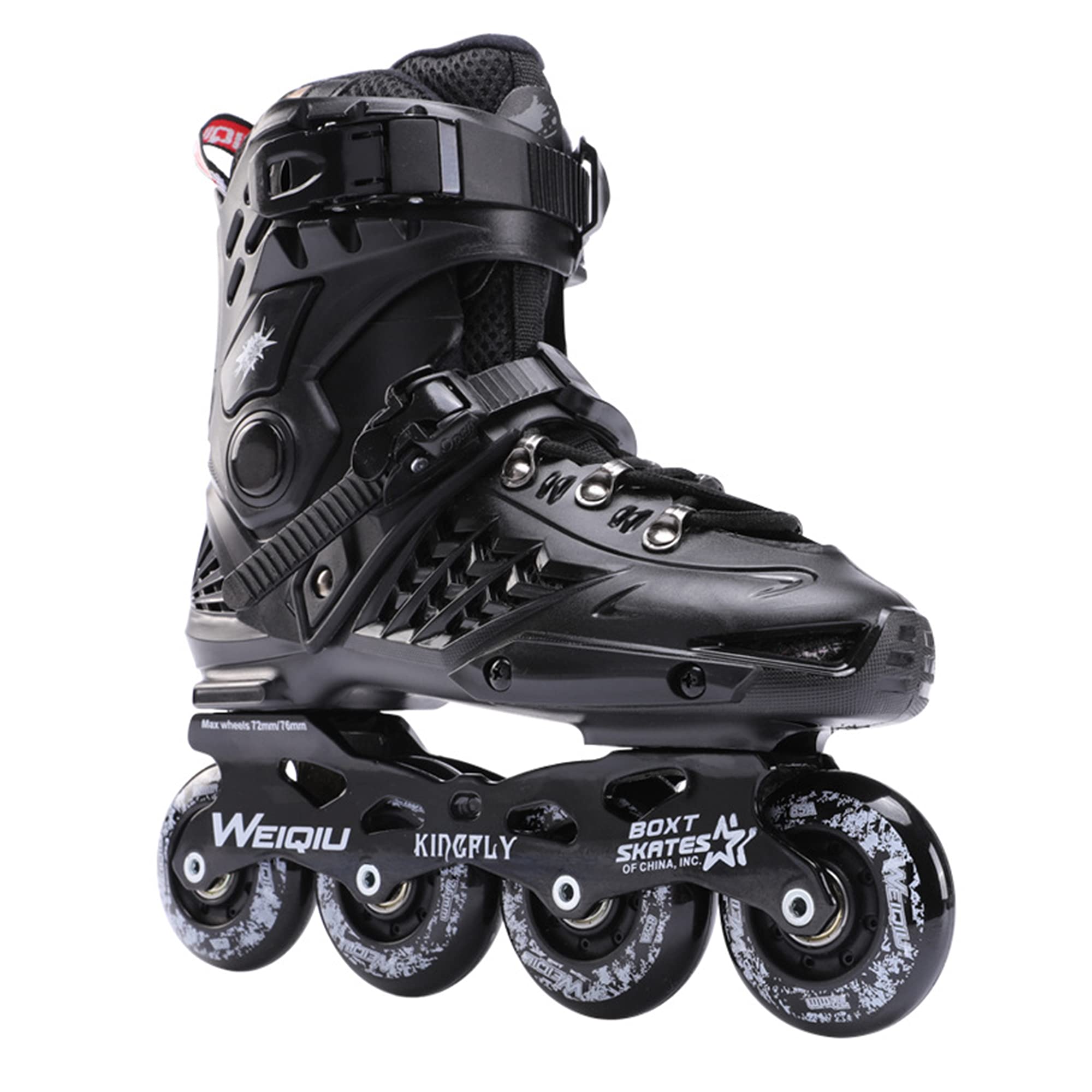 Inline Skates Adult Roller Skates Sports Roller Blades for Outdoor & Indoor, Professional Inline Skates for Women Men Teens Unisex (Women6/Men4.5,Black)