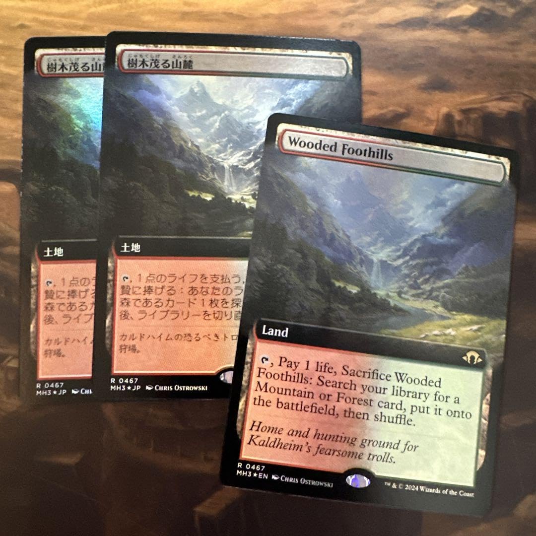 樹木茂る山麓 ロシア語 foil mtg 樹木茂る山麓 英語Foil