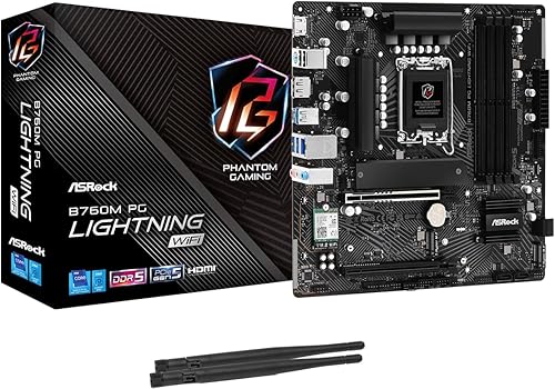 ASRock B760M PG Lightning WiFi soporta procesadores Intel Core de 13ª generación y 12ª generación y próxima generación (LGA1700)