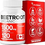 CelluGreen Beet Root Capsules 1500mg — Organic Beetroot for Nitric Oxide & Circulation Support | Energy, Stamina & Heart Health | Whole-Beet, Not Extract | GMP Certified, Made in Canada | 120 Vegan Caps