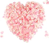 Vista 22 de CODE FLORIST 1100 pétalos de rosa de seda para el día de San Valentín, pétalos de rosa falsos para noche romántica, boda, propuesta de decoración