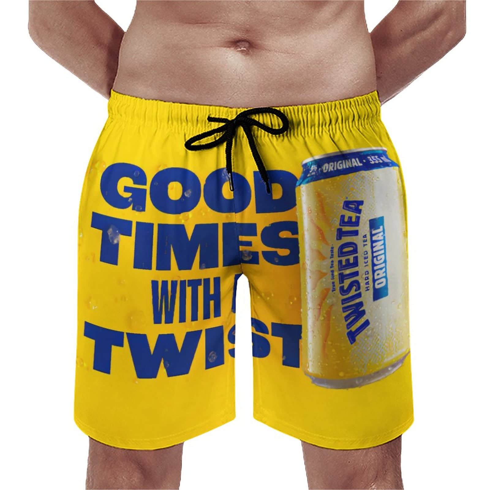 T-Wisted T-Ea Mens Swim Trunks Casual Beach Shorts Quick Dry Summer Boardshorts with Pockets Surf Short Board S