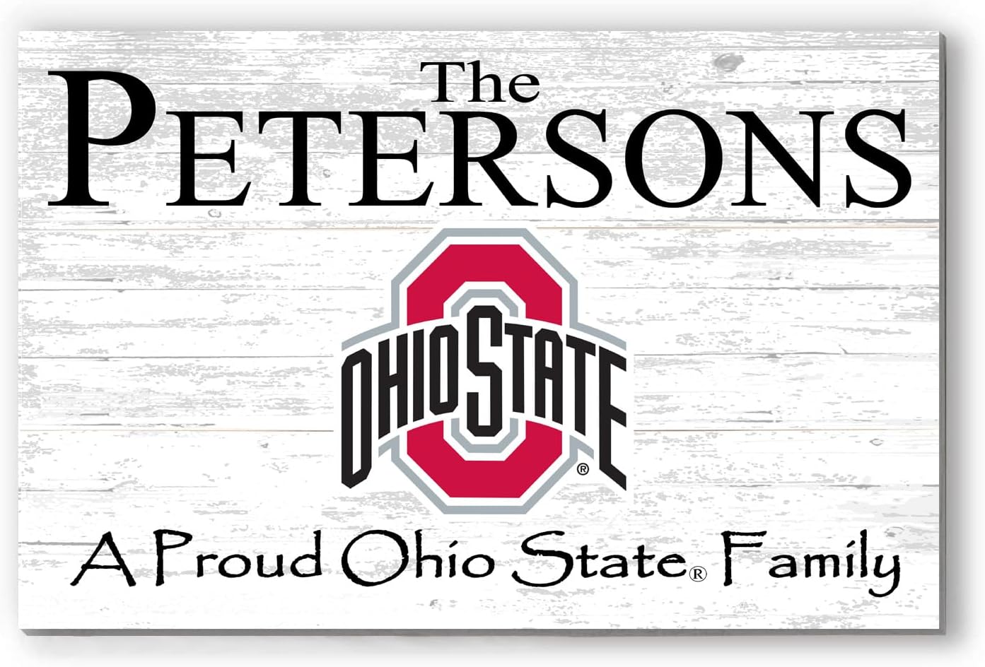 Ohio State Family Sign Solid Wood for OSU Family, Fans, Alumni, Students or Graduation