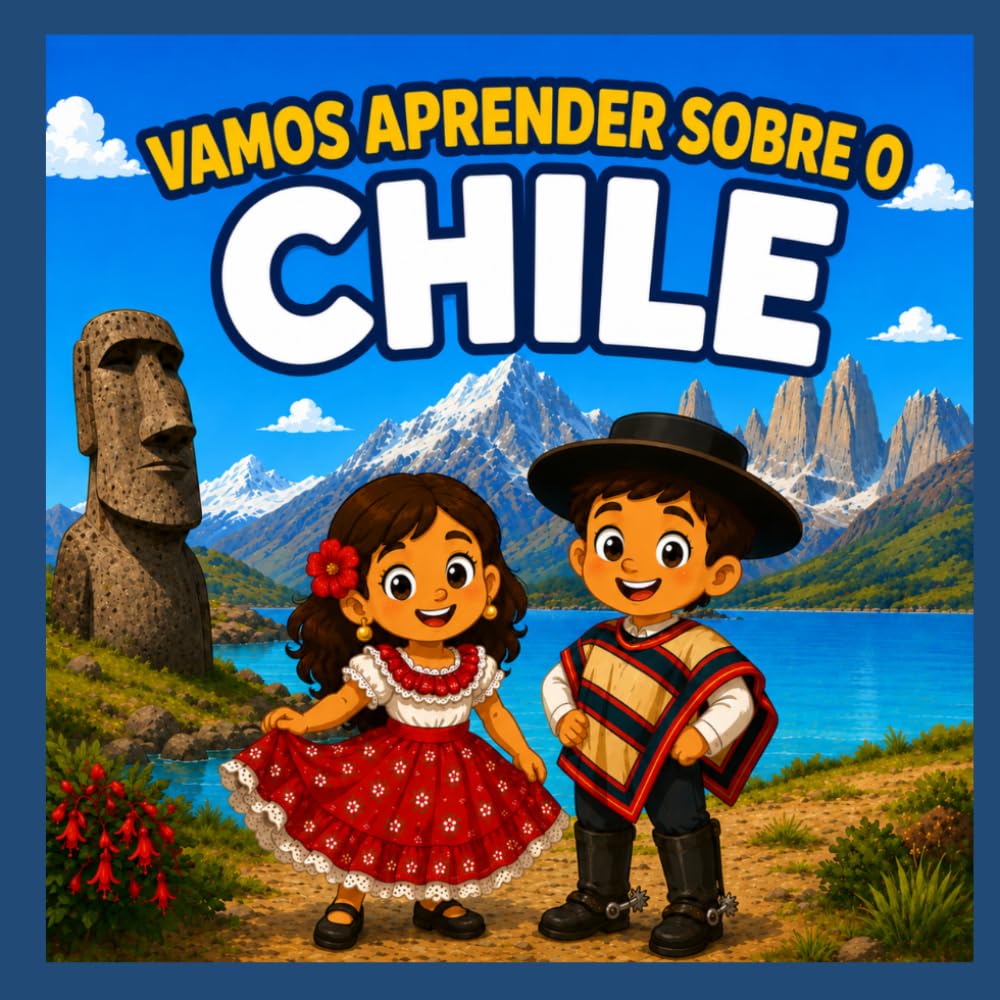 Vamos Aprender Sobre o Chile: Um divertido livro infantil sobre a cultura, história, natureza, comida e tradições do Chile (Vamos Aprender Sobre o Mundo)