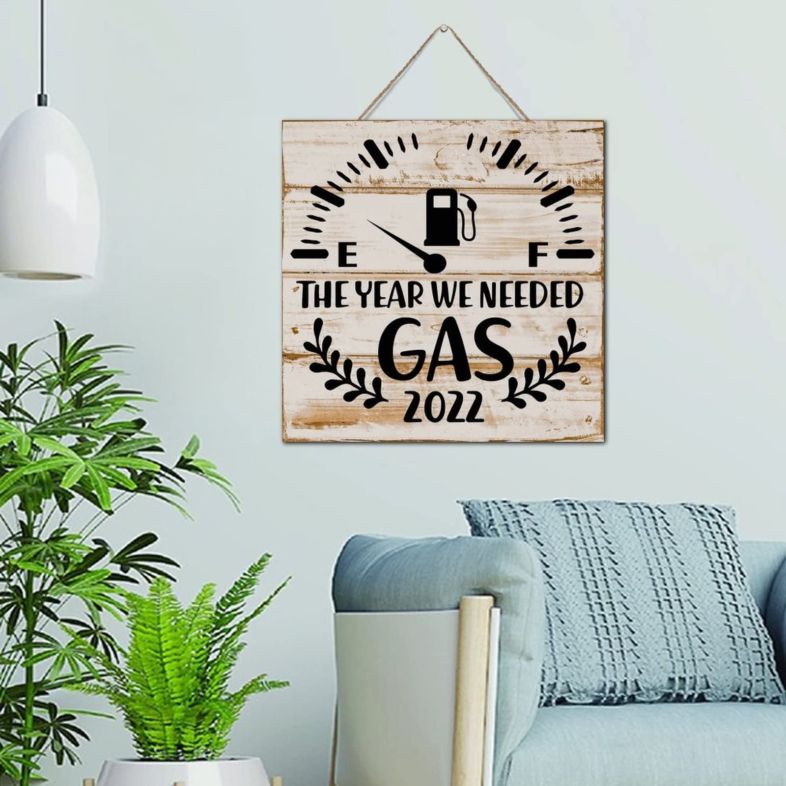 Panneau décoratif de table en bois vintage pour maison rétro 30cm