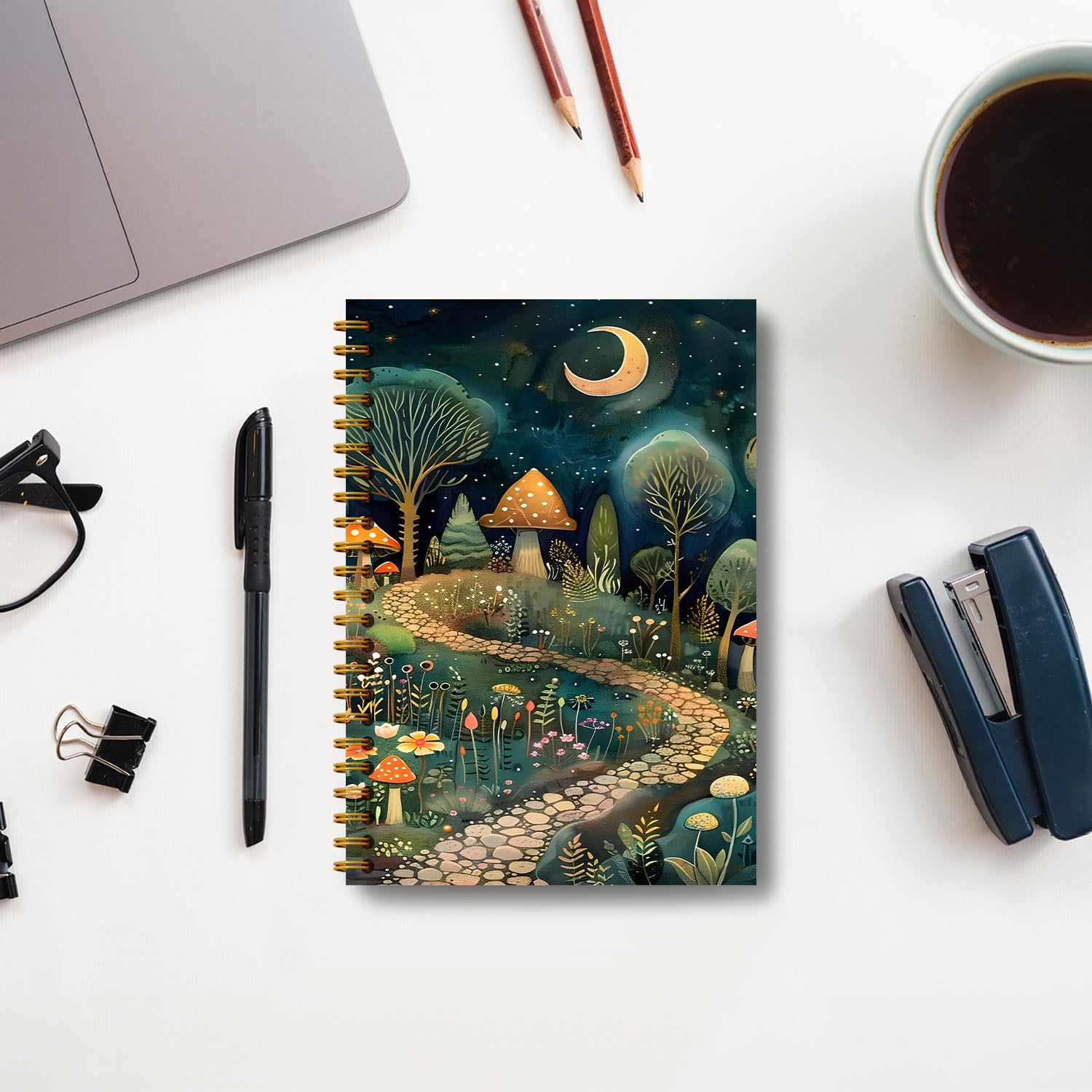 Amazon.com : Guymn Vintage Forest Notebook, Enchanted Forest