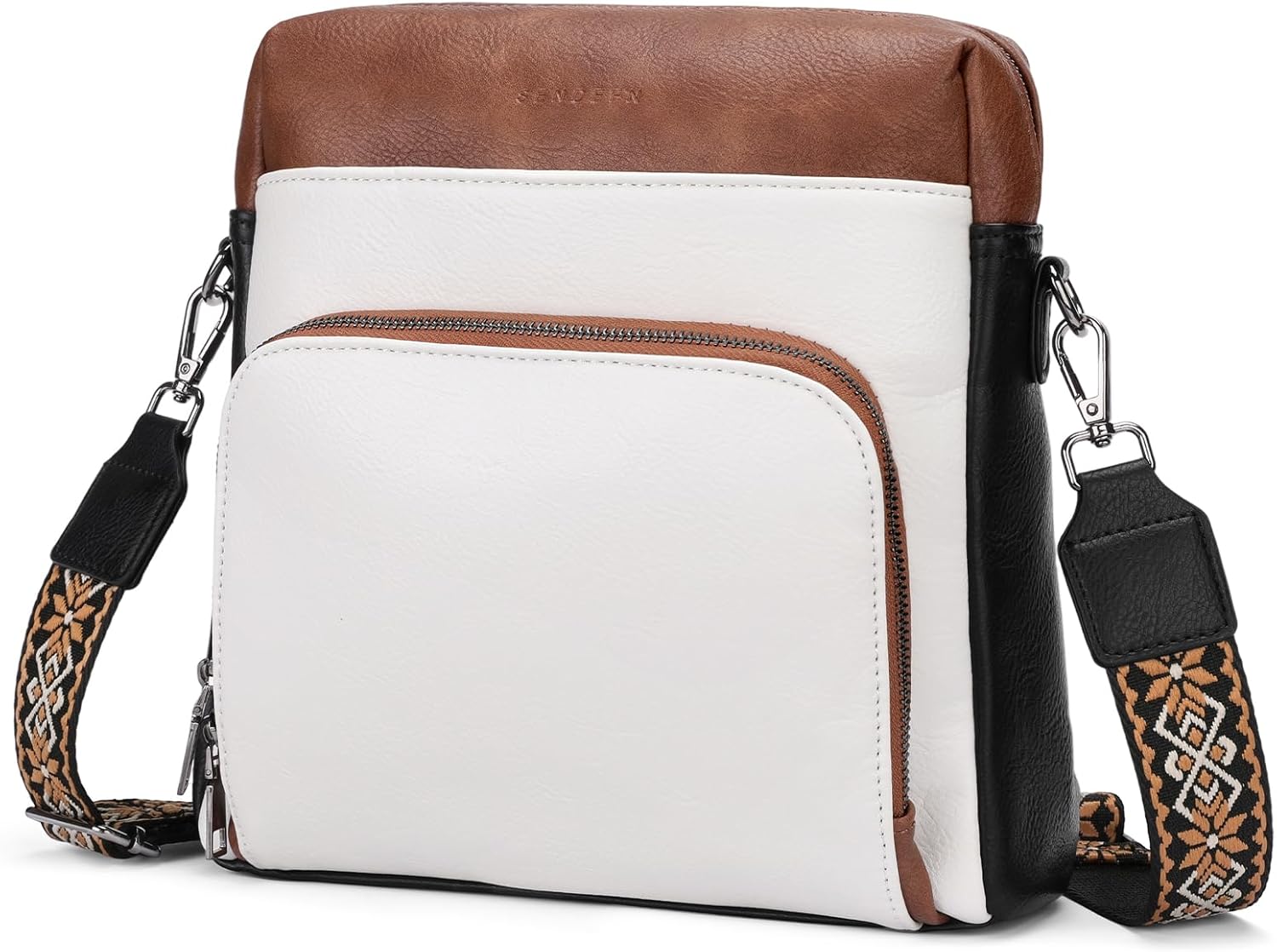 SENDEFN Crossbody Purse for Women Vegan Leather Shoulder Handbags Crossbody Bags with Adjustable Shoulder Strap