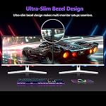Z-Edge Moniteur de jeu courbé blanc 27'' 300 Hz (2×DP1.4), FHD, 1ms, FreeSync, 240 Hz (2×HDMI2.0), blanc LED Jeu PC Moniteur 16:9, Tilt réglable, VA, HDR, 3000:1, RGB, VESA (DP Câble inclus)