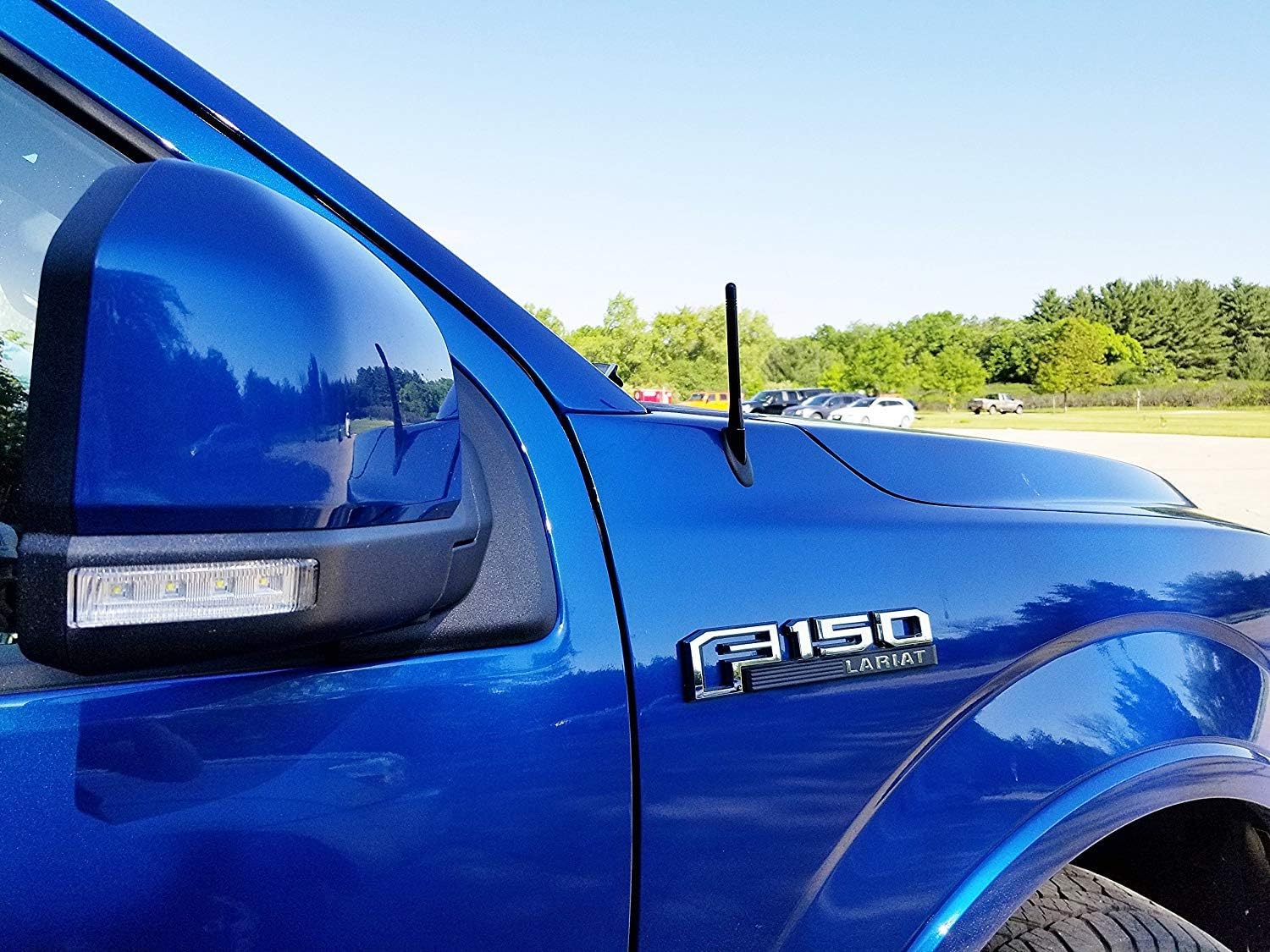 AntennaMastsRus - Made in USA - 5 Inch Black Aluminum Antenna is Compatible with Nissan Titan (2019-2022)