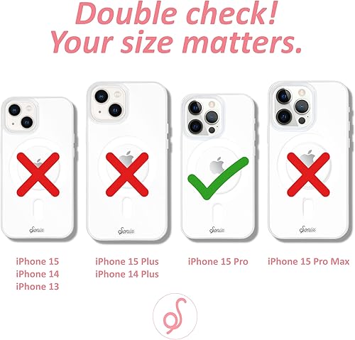 Miniatura 6 de Sonix Serie Active  Funda de teléfono con caída de 15 pies para iPhone 15 Pro Max  Compatible con MagSafe  TransparenteNegro