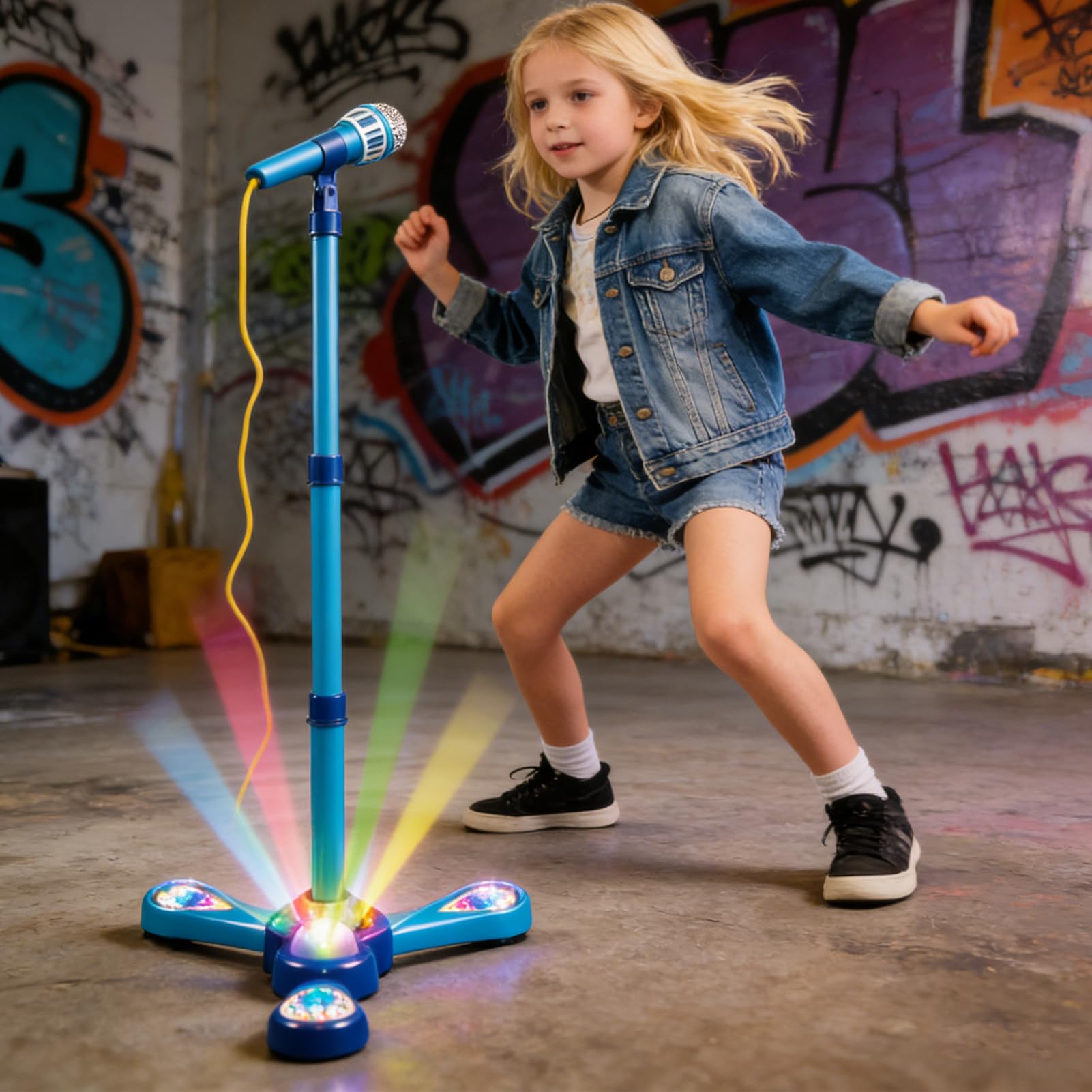 Microfono Eco per Bambini Con Interattive E Funzioni Musicali Colorate Per | Feedback Vocale con Microfono Eco Per Bambini, Ragazzi, Ragazze In Età Prescolare E 'Asilo