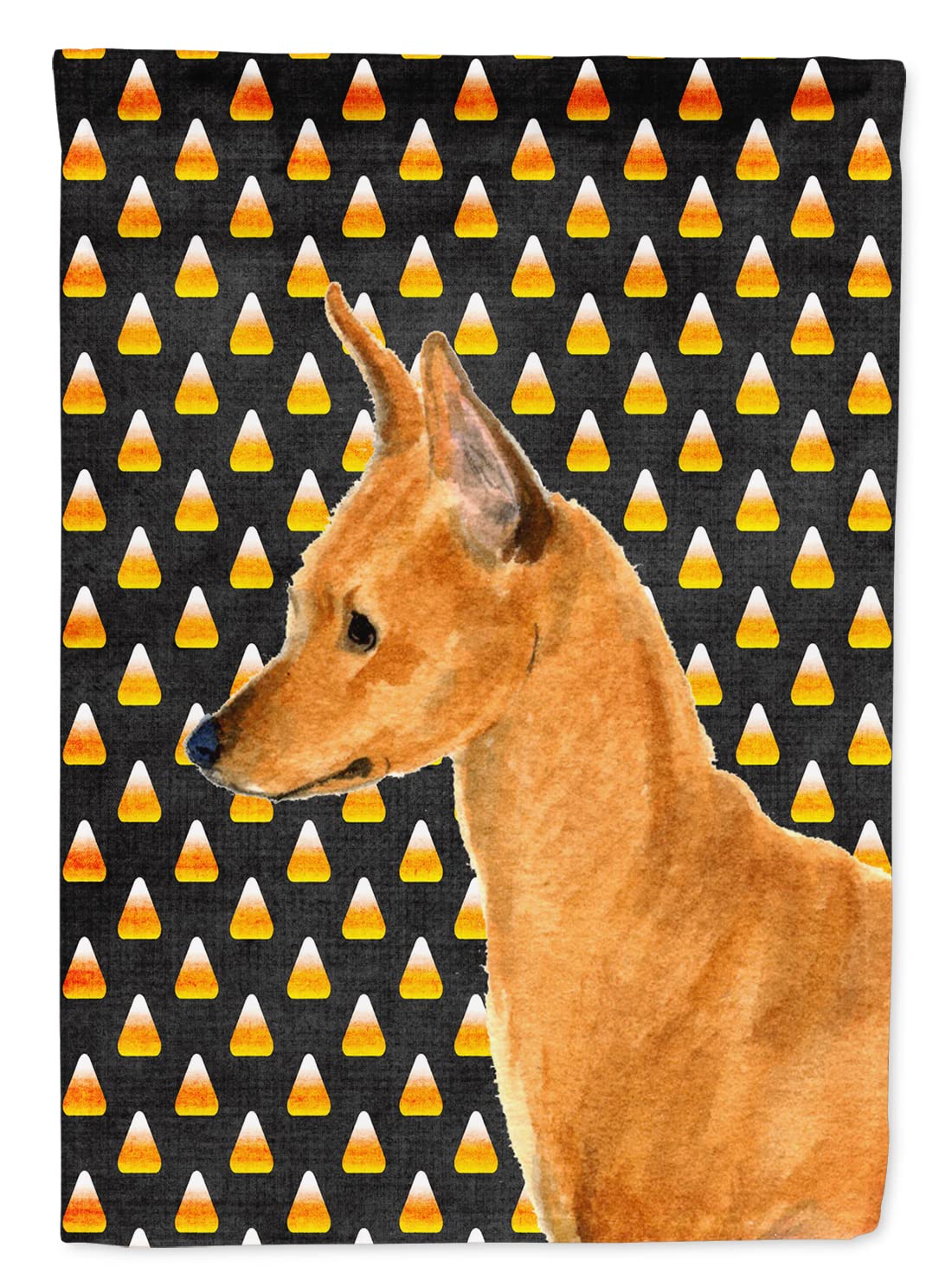 Drapeau Pinscher Nain Halloween grande taille décoration extérieure de jardin et maison festive