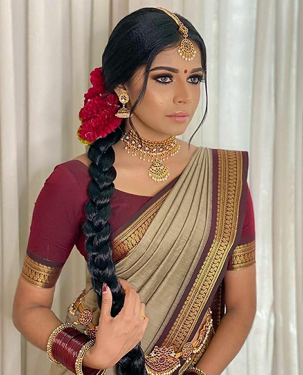 SGF11 Women's Kanjivaram Soft Silk Saree With Blouse Piece product image 3