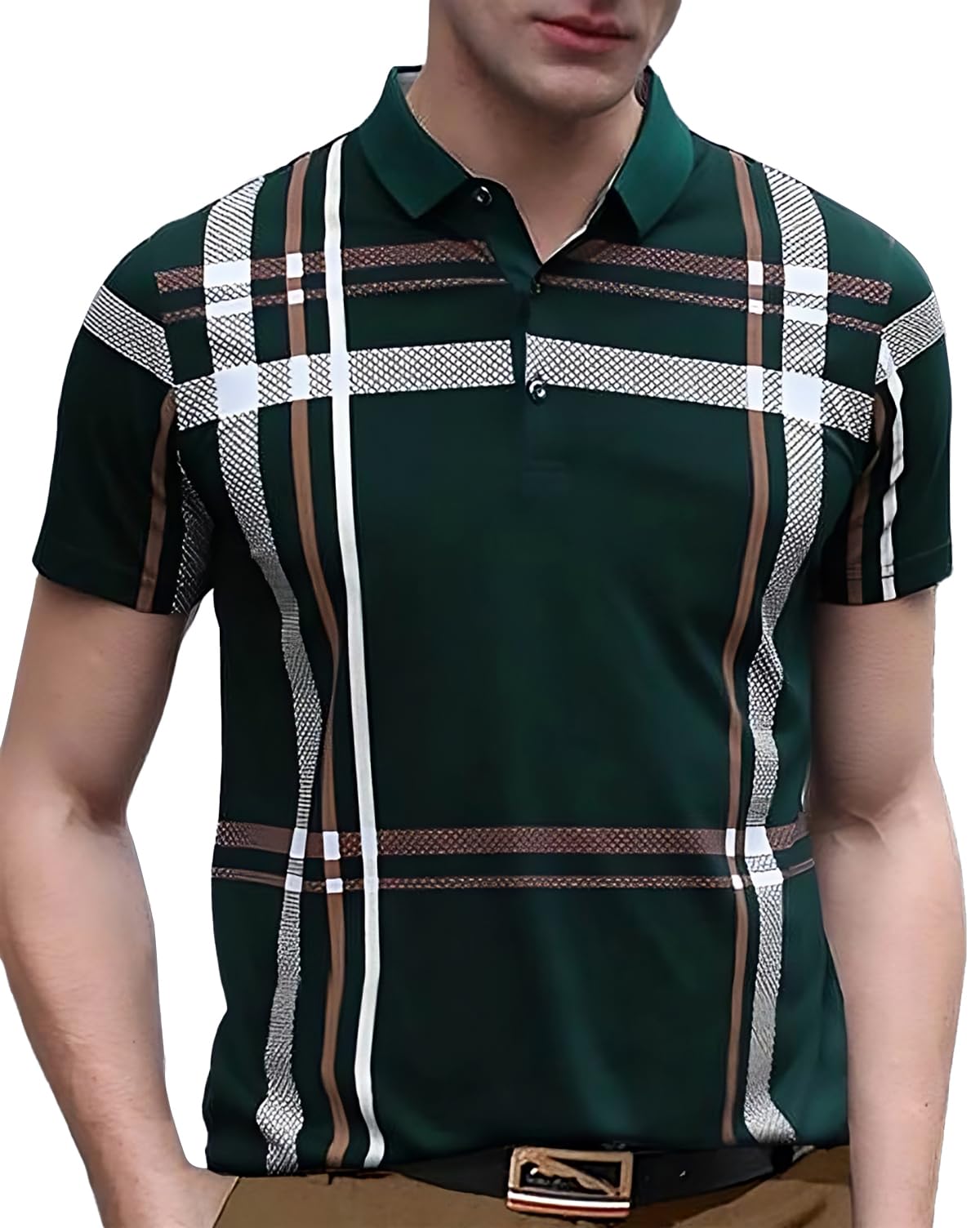 ausk Mens Polo Colorblock Regular Fit T Shirt-picture-30