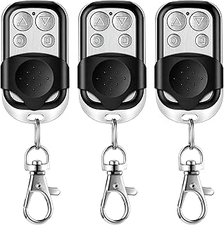 Fernbedienung Garagentor, 3 Stück 433 MHz Universal Fernbedienung Klonen, Garagentoröffner Kompatibel mit Marantec, Handsender 433 MHz, für Schalter Licht, Garagentor Autos, RollladensChalter